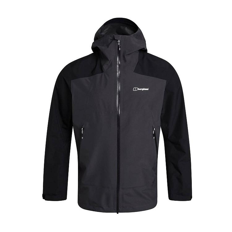 Pánska Nepremokavá Bunda Berghaus Gore Tex Paclite Peak Siva Čierne Slovensko 0215SEILV